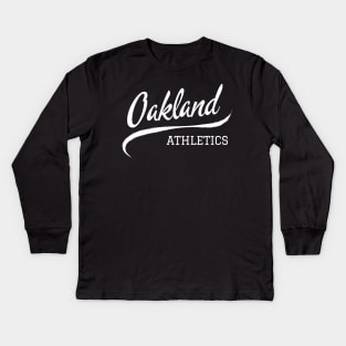 Oakland Athletics Wave Kids Long Sleeve T-Shirt